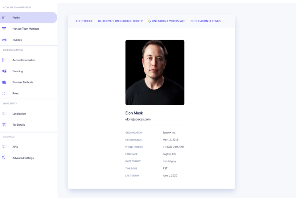 Maintain and personalize your profile