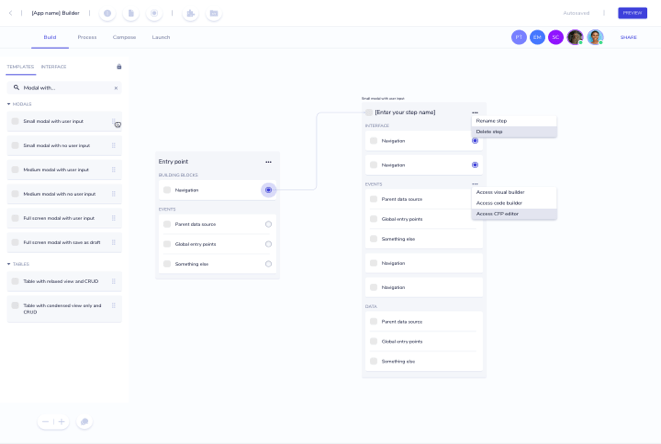 Drag & drop builder